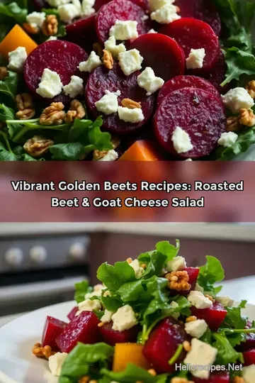 Vibrant Golden Beets Recipes: Roasted Beet & Goat Cheese Salad