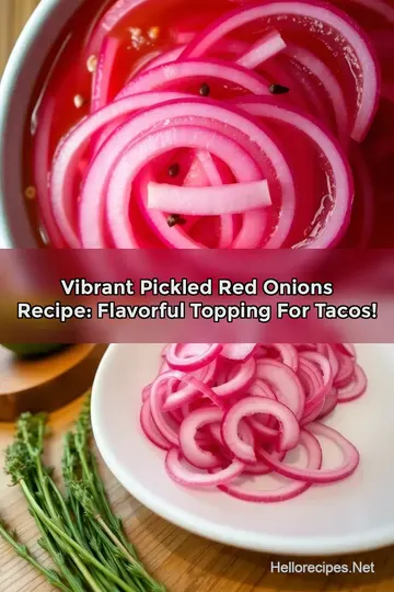 Vibrant Pickled Red Onions Recipe: Flavorful Topping for Tacos!