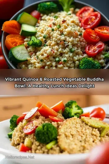 Vibrant Quinoa & Roasted Vegetable Buddha Bowl: A Healthy Lunch Ideas Delight