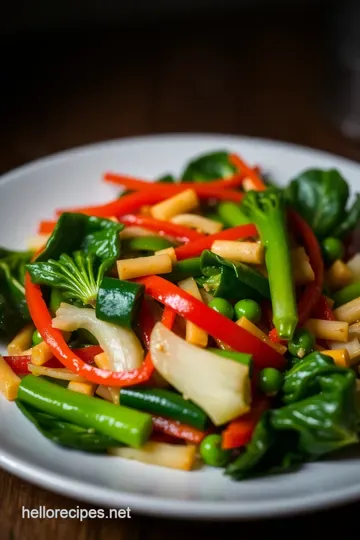 Vibrant Stir-Fry with Bok Choy: A Quick and Healthy Delight presentation