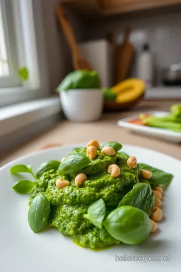 Vibrant Vegan Basil Pesto – A Fresh and Nutty Classic steps
