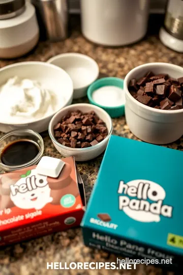 Hello Panda Chocolate Dessert Cups ingredients