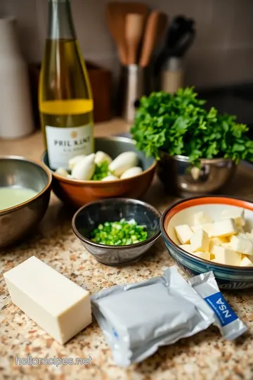 Lemon Beurre Blanc ingredients