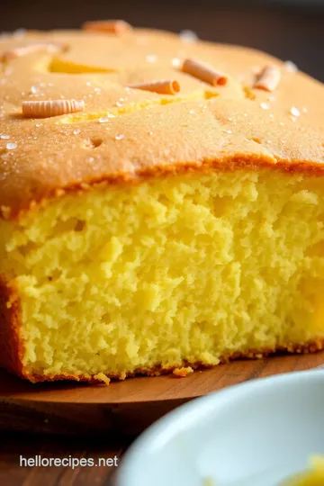 Yellow Cake Delight: A Delicious Classic Recipe presentation