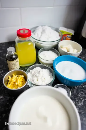 Zesty Lemon Cookie Glaze: A Burst of Citrus Sweetness ingredients