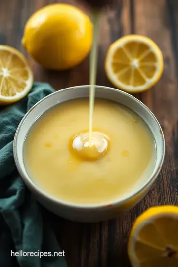 Zesty Lemon Glaze: A Bright and Tangy Topping presentation