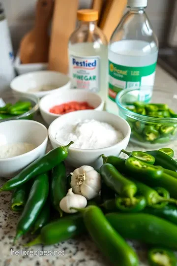 Zesty Pickled Jalapeños: A Must-Have for Every Pantry! ingredients