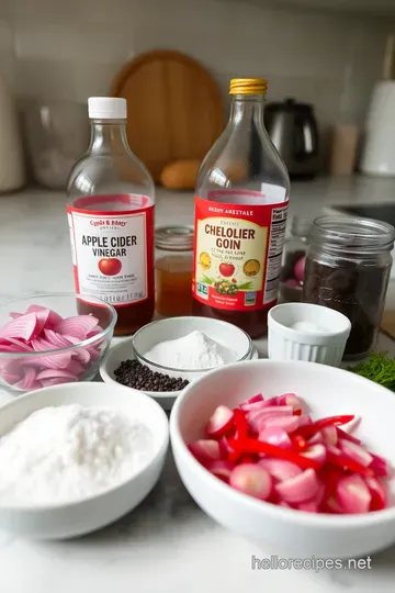 Zesty Pickled Red Onions: A Tangy Twist for Tacos and More ingredients