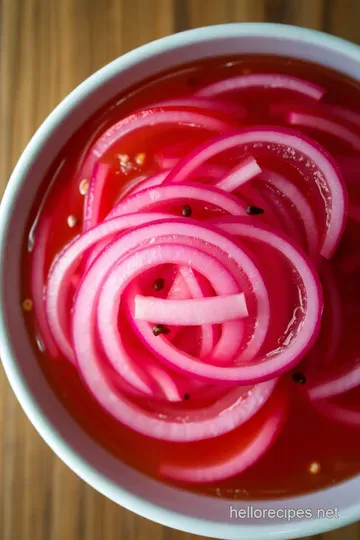 Zesty Pickled Red Onions: A Tangy Twist for Tacos and More presentation