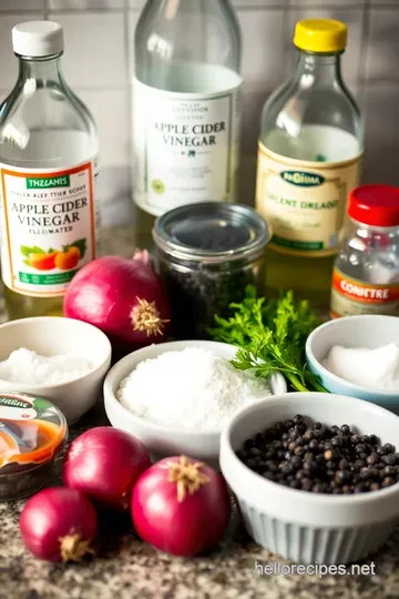 Zesty Pickled Red Onions: A Vibrant Condiment ingredients