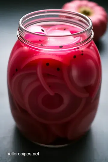 Zesty Pickled Red Onions: A Vibrant Condiment presentation