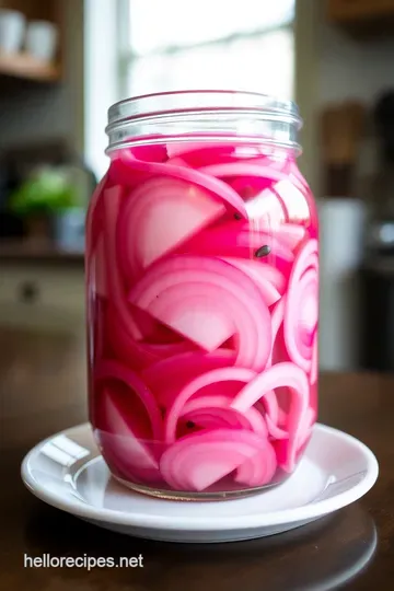 Zesty Pickled Red Onions: A Vibrant Condiment steps