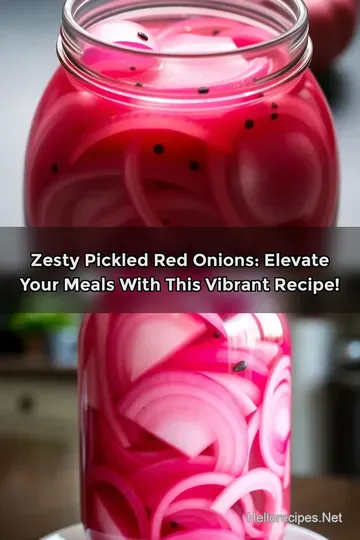 Zesty Pickled Red Onions: Elevate Your Meals with This Vibrant Recipe!