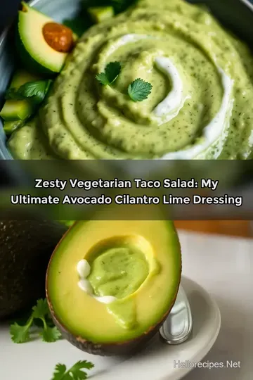 Zesty Vegetarian Taco Salad: My Ultimate Avocado Cilantro Lime Dressing