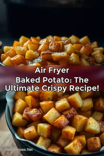 Air Fryer Baked Potato: The Ultimate Crispy Recipe! : PIN FOR LATER Air Fryer Baked Potato: The Ultimate Crispy Recipe!
