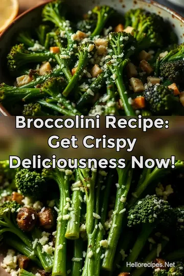 Broccolini Recipe: Get Crispy Deliciousness Now! : PIN FOR LATER Broccolini Recipe: Get Crispy Deliciousness Now!