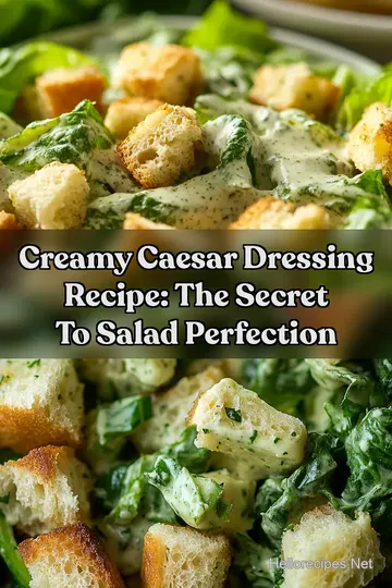 Creamy Caesar Dressing Recipe: The Secret To Salad Perfection : PIN FOR LATER Creamy Caesar Dressing Recipe: The Secret To Salad Perfection