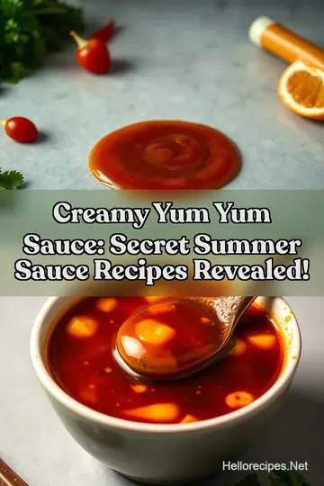 Creamy Yum Yum Sauce: Secret Summer Sauce Recipes Revealed! : PIN FOR LATER Creamy Yum Yum Sauce: Secret Summer Sauce Recipes Revealed!