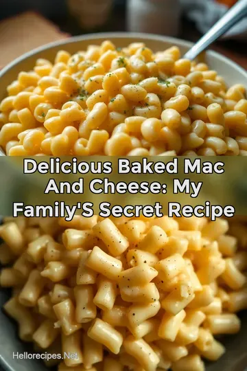 Delicious Baked Mac And Cheese: My Family' s Secret Recipe : PIN FOR LATER Delicious Baked Mac And Cheese: My Family' s Secret Recipe