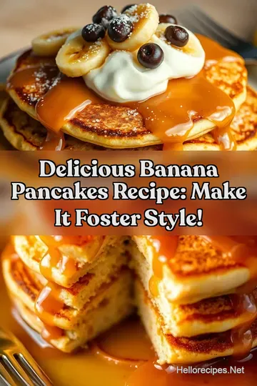 Delicious Banana Pancakes Recipe: Make it Foster Style! : PIN FOR LATER Delicious Banana Pancakes Recipe: Make it Foster Style!