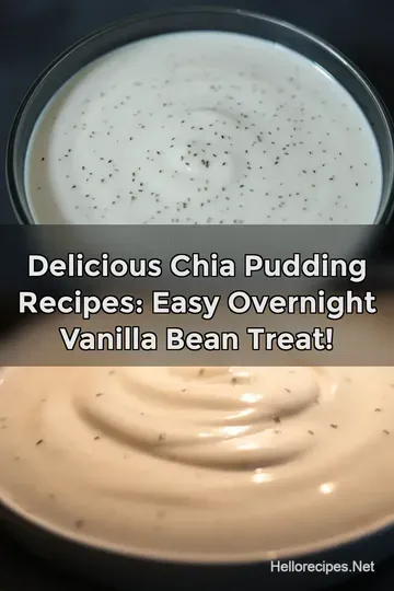 Delicious Chia Pudding Recipes: Easy Overnight Vanilla Bean Treat! : PIN FOR LATER Delicious Chia Pudding Recipes: Easy Overnight Vanilla Bean Treat!