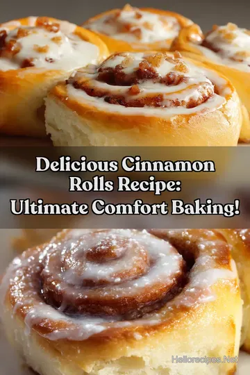 Delicious Cinnamon Rolls Recipe: Ultimate Comfort Baking! : PIN FOR LATER Delicious Cinnamon Rolls Recipe: Ultimate Comfort Baking!