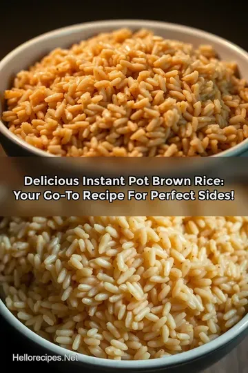 Delicious Instant Pot Brown Rice: Your Go-To Recipe for Perfect Sides! : PIN FOR LATER Delicious Instant Pot Brown Rice: Your Go-To Recipe for Perfect Sides!