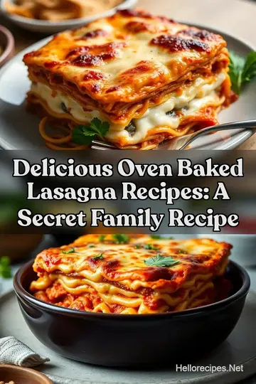 Delicious Oven Baked Lasagna Recipes: A Secret Family Recipe : PIN FOR LATER Delicious Oven Baked Lasagna Recipes: A Secret Family Recipe