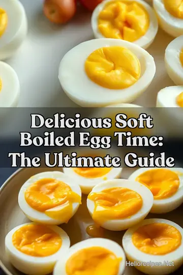 Delicious Soft Boiled Egg Time: The Ultimate Guide : PIN FOR LATER Delicious Soft Boiled Egg Time: The Ultimate Guide