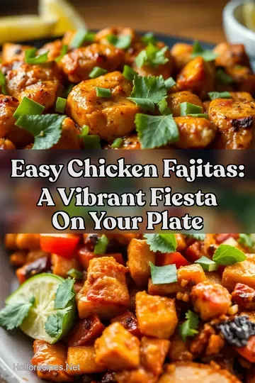 Easy Chicken Fajitas: A Vibrant Fiesta On Your Plate : PIN FOR LATER Easy Chicken Fajitas: A Vibrant Fiesta On Your Plate