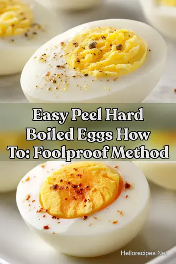 Easy Peel Hard Boiled Eggs How To: Foolproof Method : PIN FOR LATER Easy Peel Hard Boiled Eggs How To: Foolproof Method