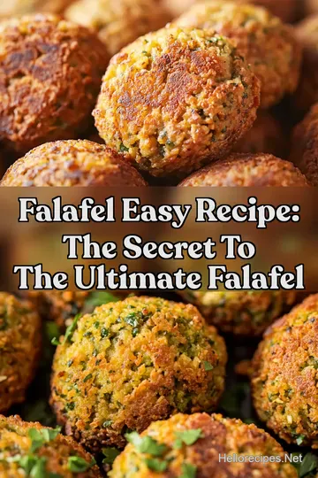 Falafel Easy Recipe: The Secret to The Ultimate Falafel : PIN FOR LATER Falafel Easy Recipe: The Secret to The Ultimate Falafel