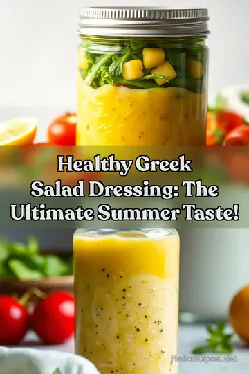 Healthy Greek Salad Dressing: The Ultimate Summer Taste! : PIN FOR LATER Healthy Greek Salad Dressing: The Ultimate Summer Taste!