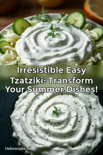 Irresistible Easy Tzatziki: Transform Your Summer Dishes! : PIN FOR LATER Irresistible Easy Tzatziki: Transform Your Summer Dishes!