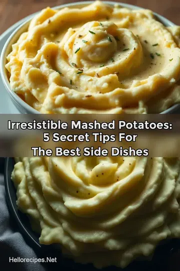 Irresistible Mashed Potatoes: 5 Secret Tips for The Best Side Dishes : PIN FOR LATER Irresistible Mashed Potatoes: 5 Secret Tips for The Best Side Dishes