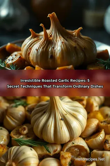 Irresistible Roasted Garlic Recipes: 5 Secret Techniques That Transform Ordinary Dishes : PIN FOR LATER Irresistible Roasted Garlic Recipes: 5 Secret Techniques That Transform Ordinary Dishes