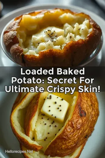 Loaded Baked Potato: Secret For Ultimate Crispy Skin! : PIN FOR LATER Loaded Baked Potato: Secret For Ultimate Crispy Skin!