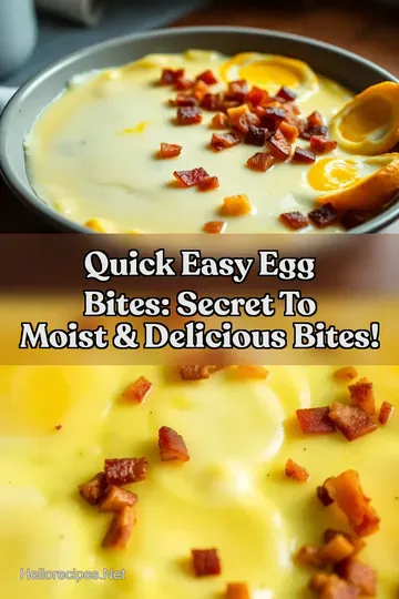 Quick Easy Egg Bites: Secret To Moist & Delicious Bites! : PIN FOR LATER Quick Easy Egg Bites: Secret To Moist & Delicious Bites!