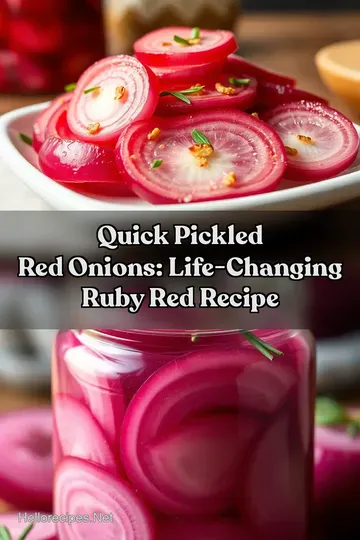 Quick Pickled Red Onions: Life-Changing Ruby Red Recipe : PIN FOR LATER Quick Pickled Red Onions: Life-Changing Ruby Red Recipe