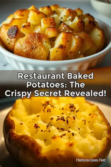 Restaurant Baked Potatoes: The Crispy Secret Revealed! : PIN FOR LATER Restaurant Baked Potatoes: The Crispy Secret Revealed!