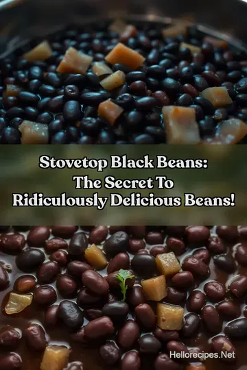 Stovetop Black Beans: The Secret To Ridiculously Delicious Beans! : PIN FOR LATER Stovetop Black Beans: The Secret To Ridiculously Delicious Beans!