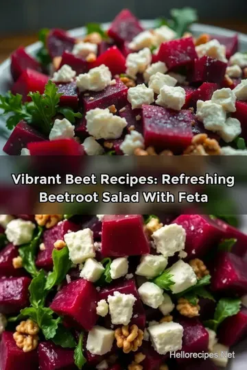 Vibrant Beet Recipes: Refreshing Beetroot Salad with Feta : PIN FOR LATER Vibrant Beet Recipes: Refreshing Beetroot Salad with Feta