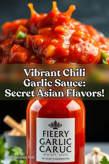Vibrant Chili Garlic Sauce: Secret Asian Flavors! : PIN FOR LATER Vibrant Chili Garlic Sauce: Secret Asian Flavors!