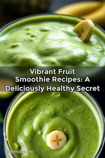 Vibrant Fruit Smoothie Recipes: A Deliciously Healthy Secret : PIN FOR LATER Vibrant Fruit Smoothie Recipes: A Deliciously Healthy Secret