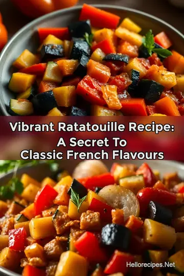 Vibrant Ratatouille Recipe: A Secret to Classic French Flavours : PIN FOR LATER Vibrant Ratatouille Recipe: A Secret to Classic French Flavours
