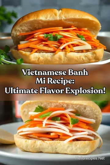 Vietnamese Banh Mi Recipe: Ultimate Flavor Explosion! : PIN FOR LATER Vietnamese Banh Mi Recipe: Ultimate Flavor Explosion!