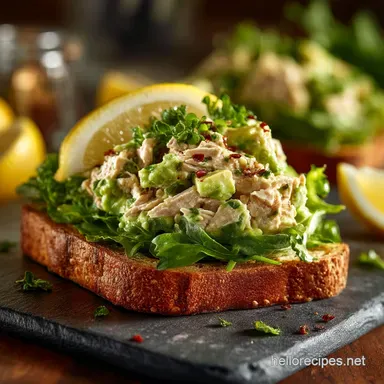 Green Goddess Avocado Tuna Salad MayoFree Ready in a Jiffy Recipe Card