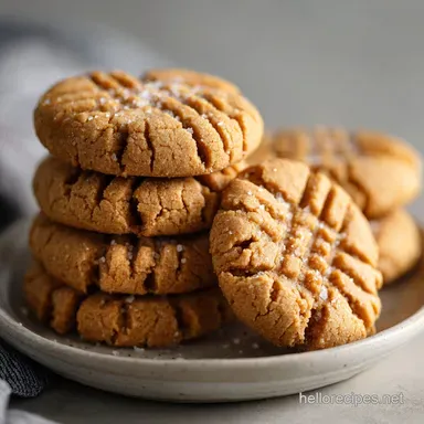 Peanut Butter Cookie with Sea Salt in 20 Minutes Recipe Card