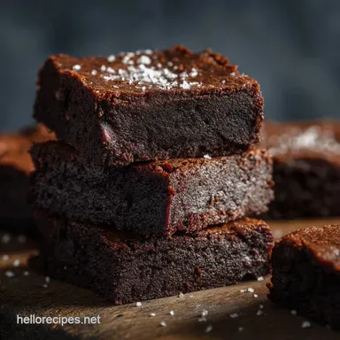 4Ingredient Easy Vegan Brownies GlutenFree: Fudgy, Quick Healthy. Recipe Card