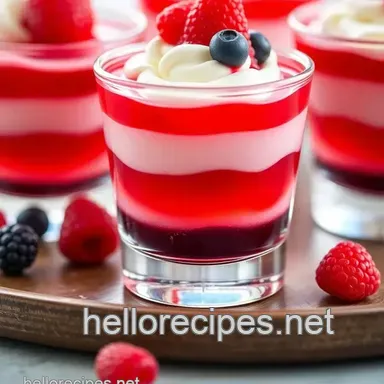 4th of July Jello Shots: Easy Patriotic Treats That Wow! Recipe Card